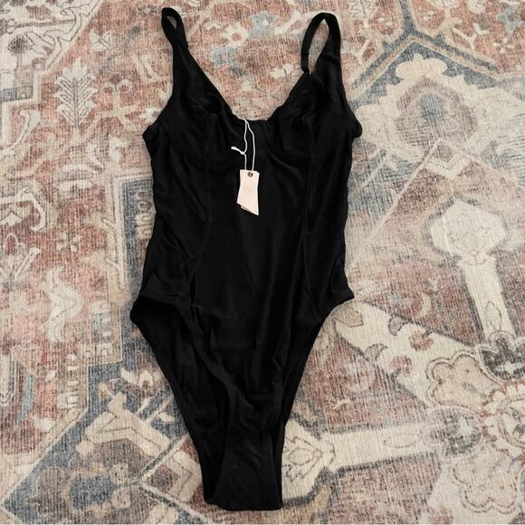 We Are HAH (Hot as Hell) Eyes On Top Black Bodysuit New Small - Picture 2 of 10